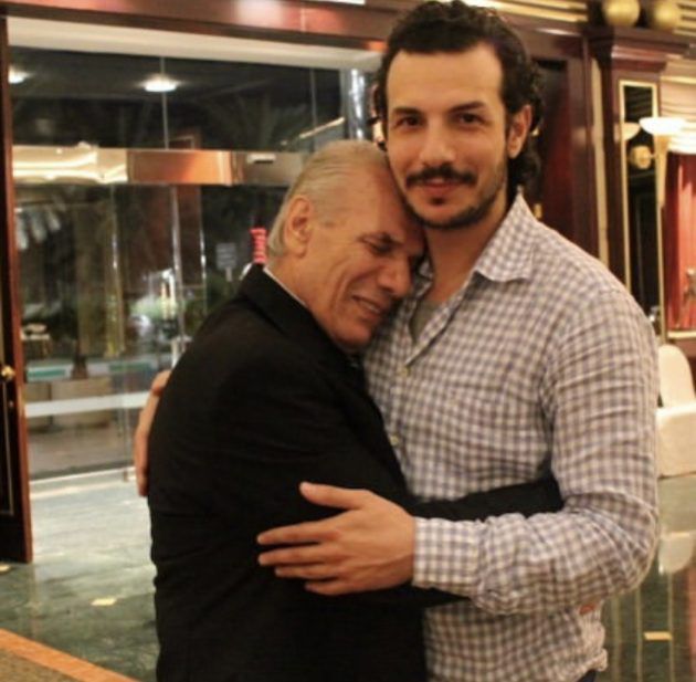باسل خياط مع أبيه